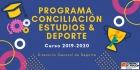 Inicio del registro para el programa conciliación Estudios & Deporte. Curso 2019-2020