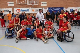 Aragón en el Cº de España de Baloncesto en silla de ruedas
