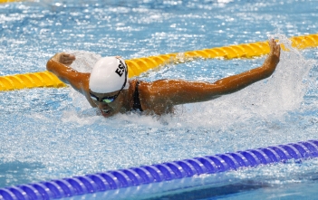 Teresa Perales en el Cº de España por clubes de natación adaptada