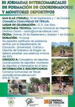 XXX Seminario Aragonés Municipio y Deporte. Teruel, 3 y 4 de noviembre