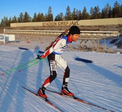 Víctor Lobo en la copa del mundo de Biatlón