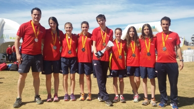 Aragón, plata en el Cº España de campo a través 2015