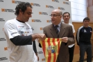 Acto entrega del banderín por parte del Director General del Deporte.