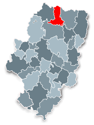 Imágen que representa el mapa de las Comarcas de Aragón