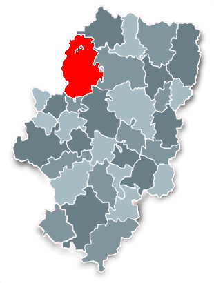 Imágen que representa el mapa de las Comarcas de Aragón