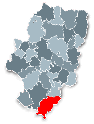 Imágen que representa el mapa de las Comarcas de Aragón