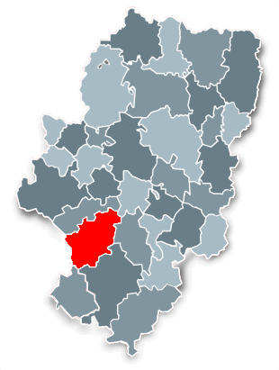 Imágen que representa el mapa de las Comarcas de Aragón