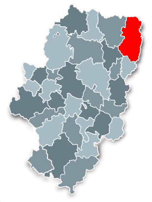 Imágen que representa el mapa de las Comarcas de Aragón