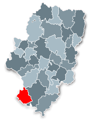 Imágen que representa el mapa de las Comarcas de Aragón