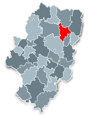 Imágen que representa el mapa de las Comarcas de Aragón