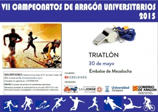 Campeonato de Aragón Universitario de Triatlon 2015