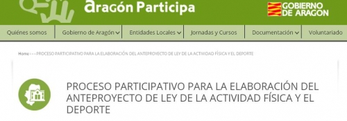 Proceso participativo Ley de la Actividad Física y del Deporte
